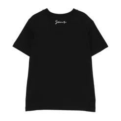 Kinder Schwarzes T-Shirt mit College-Logo