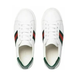 Kinder Weiße Leder Sneakers Ace