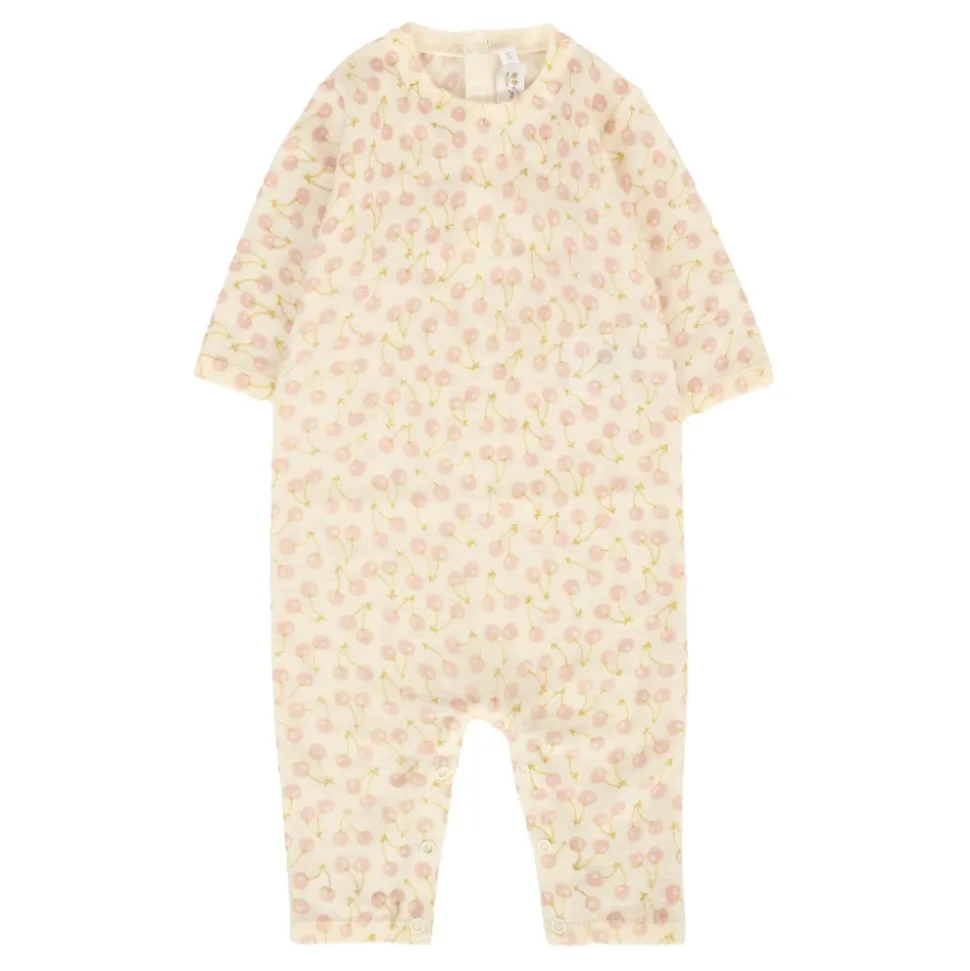 Kirsch Jumpsuit aus Elfenbeinwolle