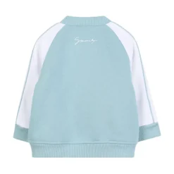 Klare Blaue Kinderjacke mit Weißen Ärmeln