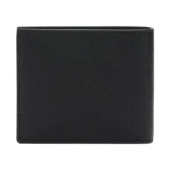 Klassische Bifold-Geldbörse aus genarbtem Leder