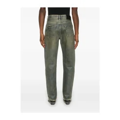 Klassische Blaue Jeans mit Logopatch