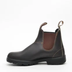 Klassische braune Leder-Stiefeletten