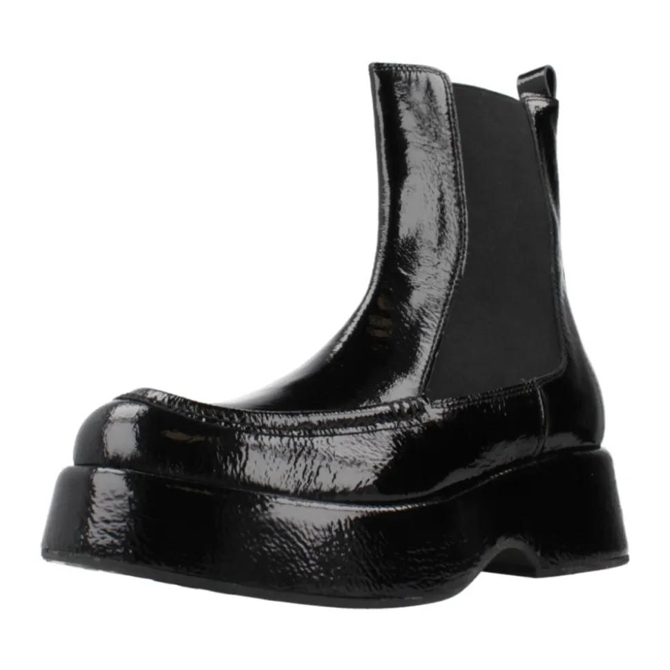 Klassische Chelsea Boots aus schwarzem Leder