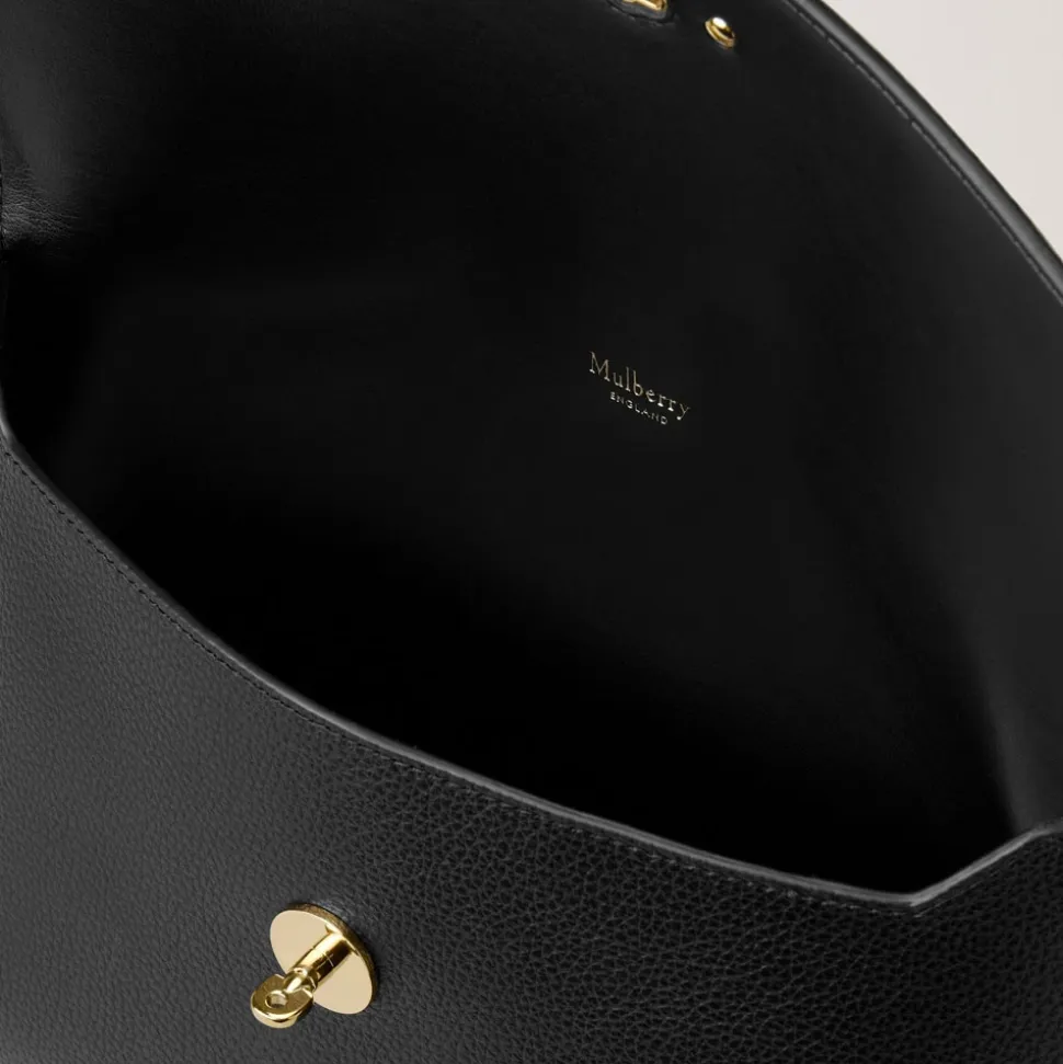Klassische Darley Pouch, Schwarz Leder