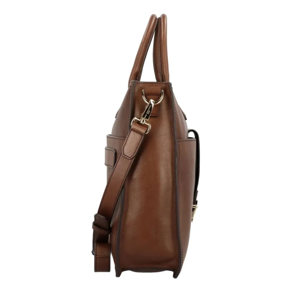 Klassische Leder Messenger Tasche Braun Unisex