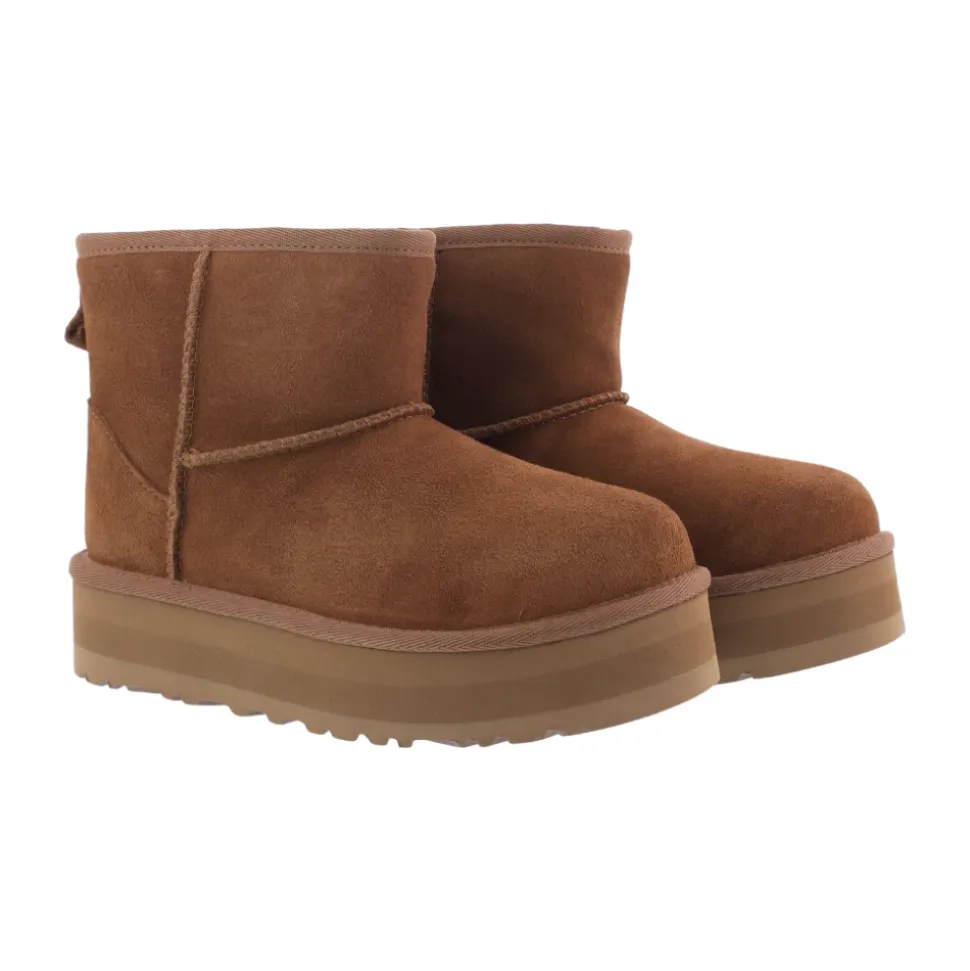 Klassische Mini Platform Chestnut Kinderstiefel