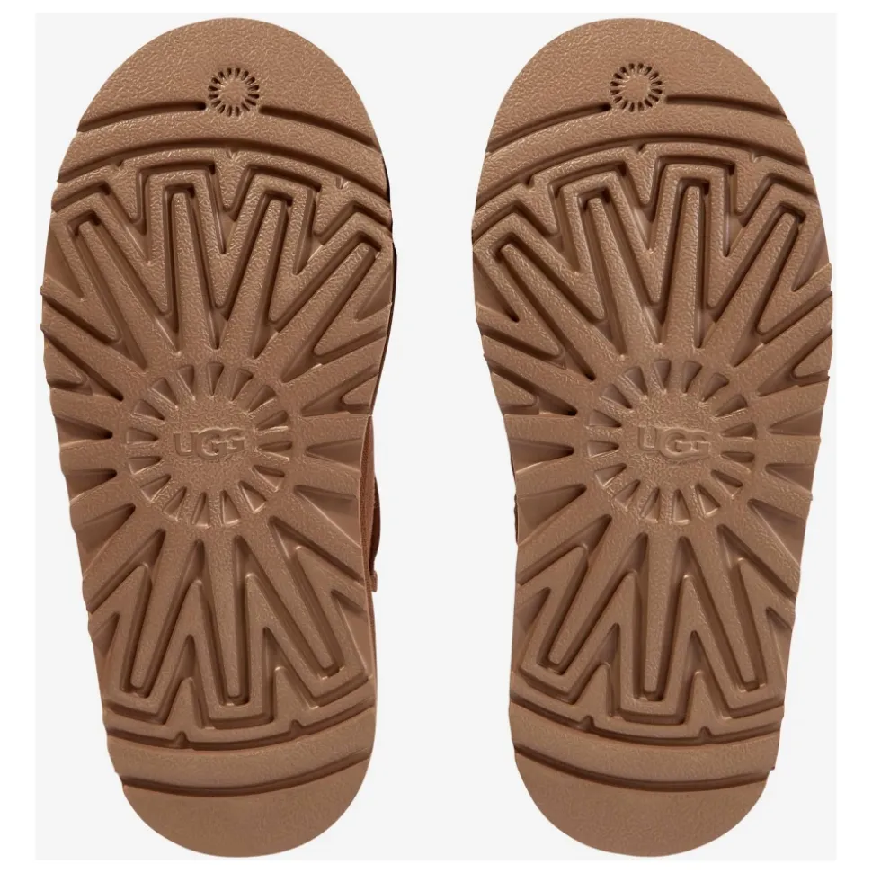Klassische Ultra Mini Plateau-Stiefel in Braun