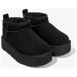 Klassische Ultra Mini Platform Schwarze Stiefel