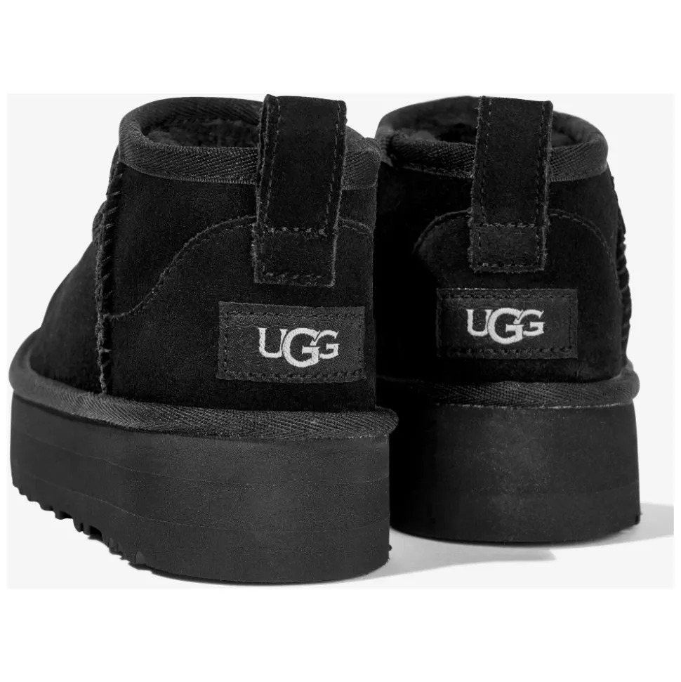 Klassische Ultra Mini Platform Schwarze Stiefel
