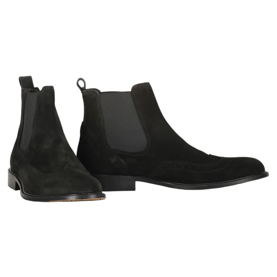 Klassische Wildleder Chelsea Stiefel
