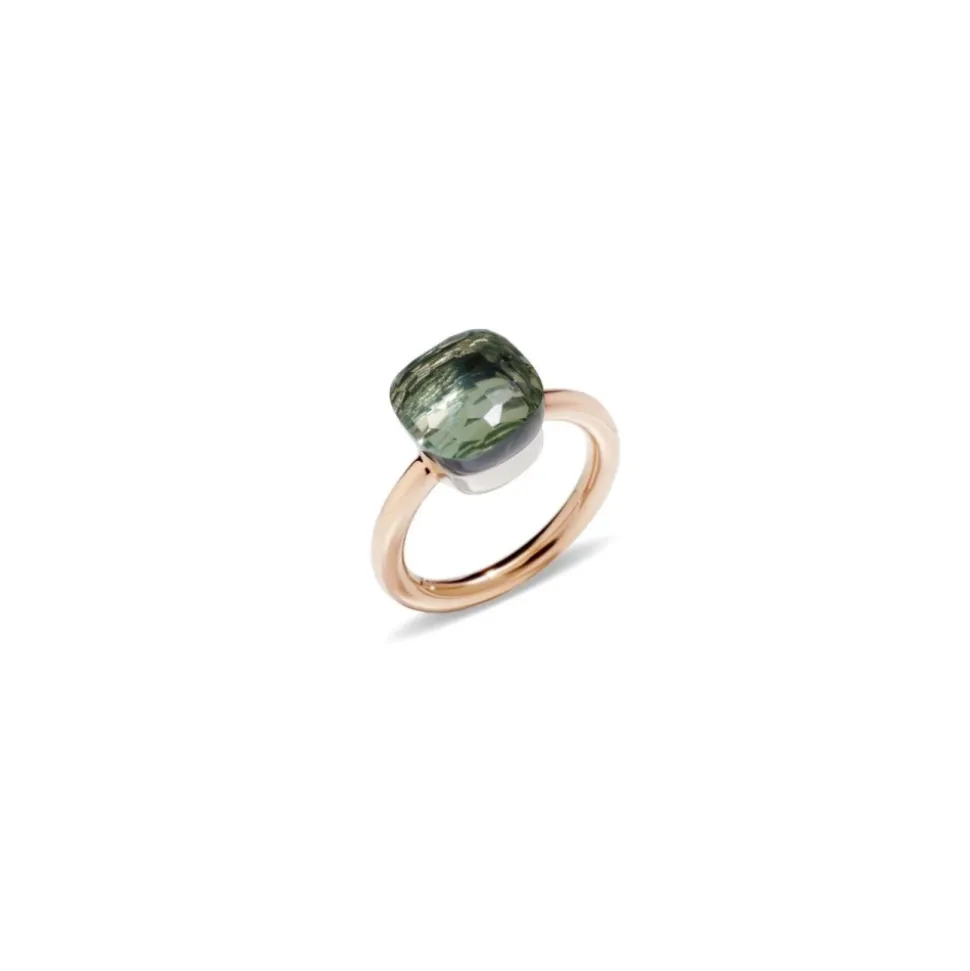 Klassischer NUDO Prasiolith Ring