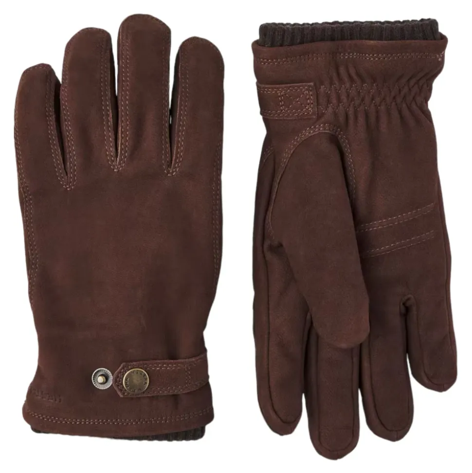 Klassischer warmer Winterhandschuh aus Nubukziegenleder