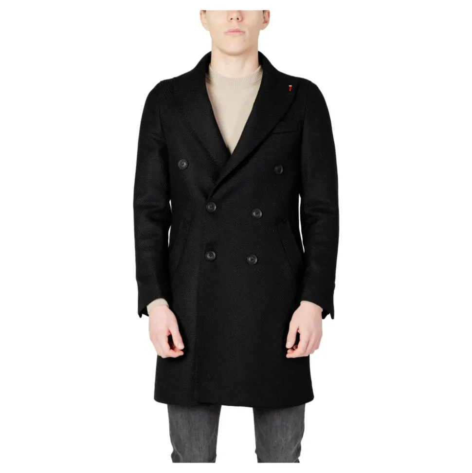 Klassischer Wollmantel mit Taschen
