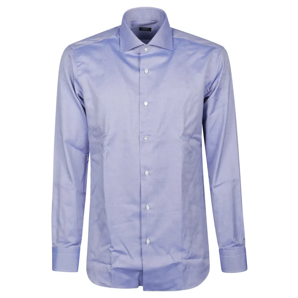 Klassisches Langarm Hals Shirt