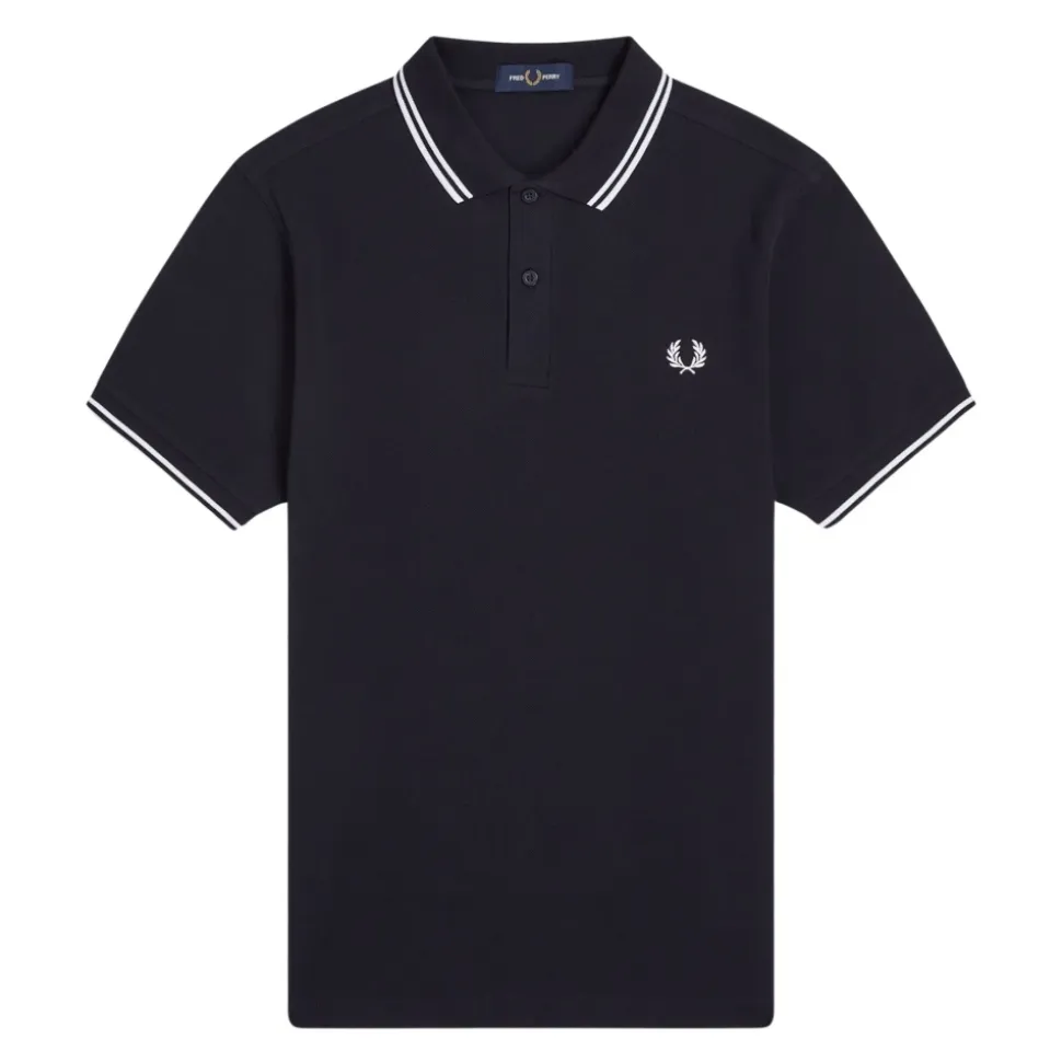 Klassisches Polo mit Doppelstreifen