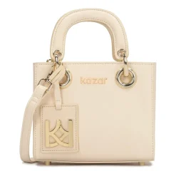 Kleine Ledertasche mit Griffen