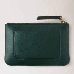 Kleines Reißverschluss-Münztäschchen in Mulberry Green