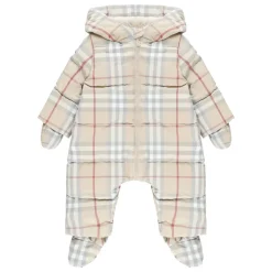 Kleinkind Kapuzenoverall mit Karomuster