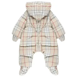 Kleinkind Kapuzenoverall mit Karomuster