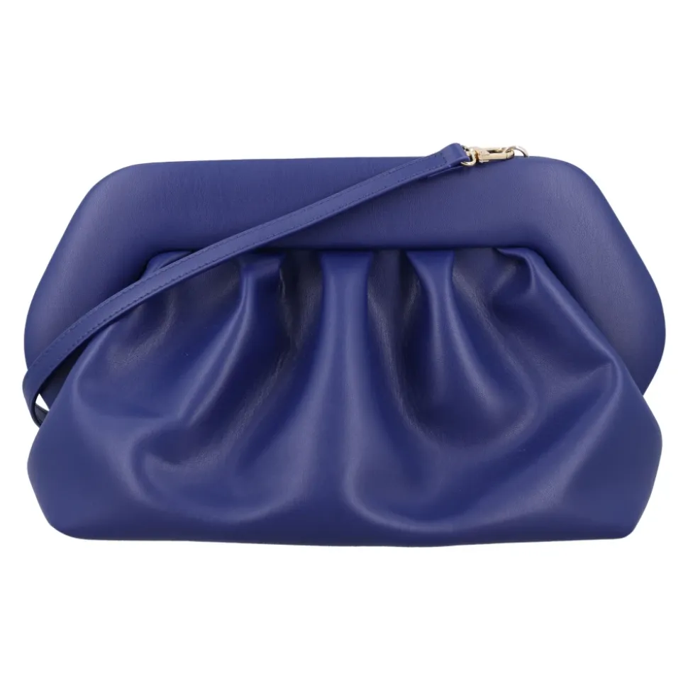 Kobaltblaue Vegane Leder Clutch
