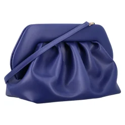 Kobaltblaue Vegane Leder Clutch