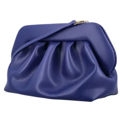 Kobaltblaue Vegane Leder Clutch