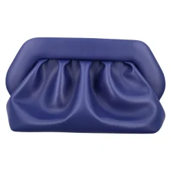 Kobaltblaue Vegane Leder Clutch