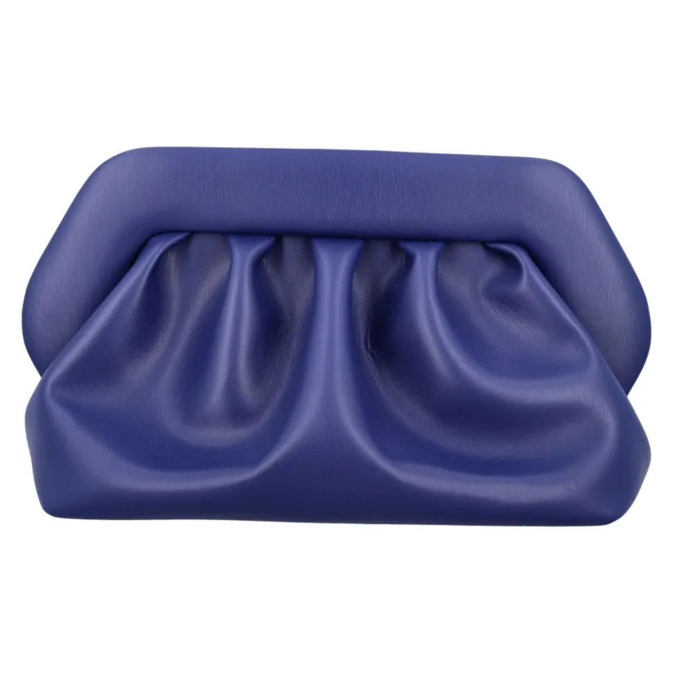 Kobaltblaue Vegane Leder Clutch
