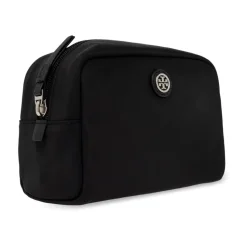 Kosmetiktasche mit Logo-Applikation