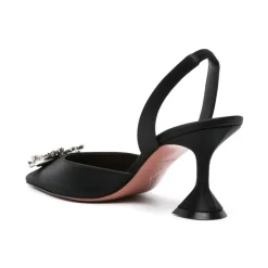 Kristall Schnalle Spitze Zehen Slingback Absätze