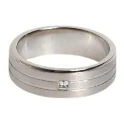 Kristall-Logo Messingring