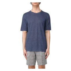 Kurzärmeliges Leinen-T-Shirt