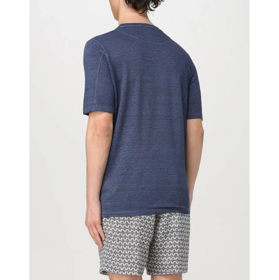 Kurzärmeliges Leinen-T-Shirt