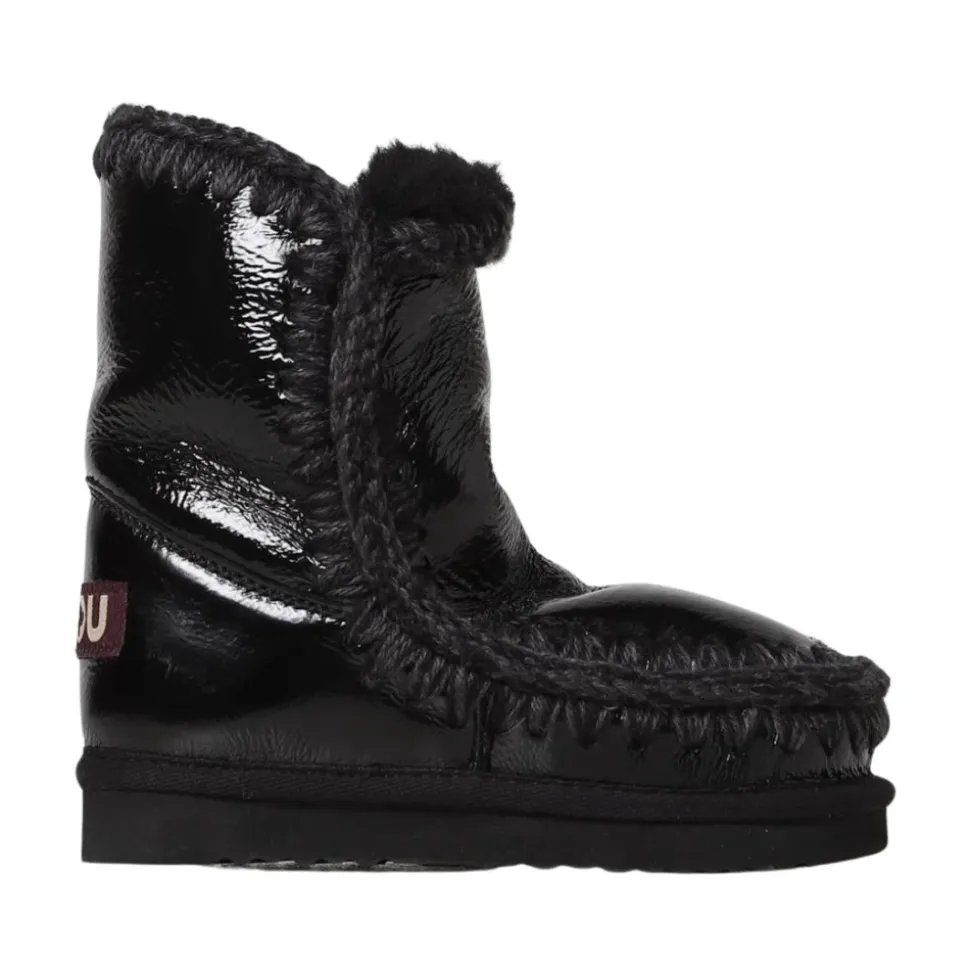 Lackleder-Stiefel
