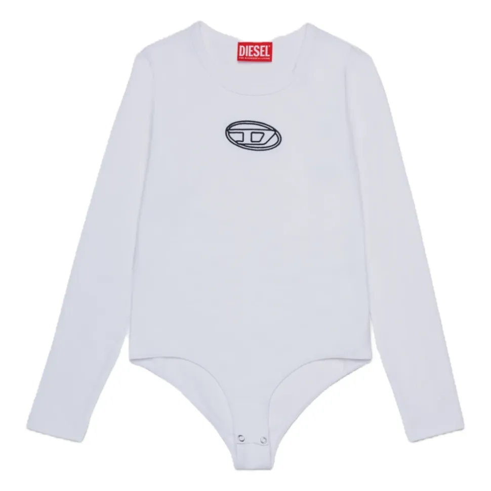 Langarm-Body mit Logo-Stickerei