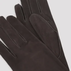 Lange, schmale Wildlederhandschuhe