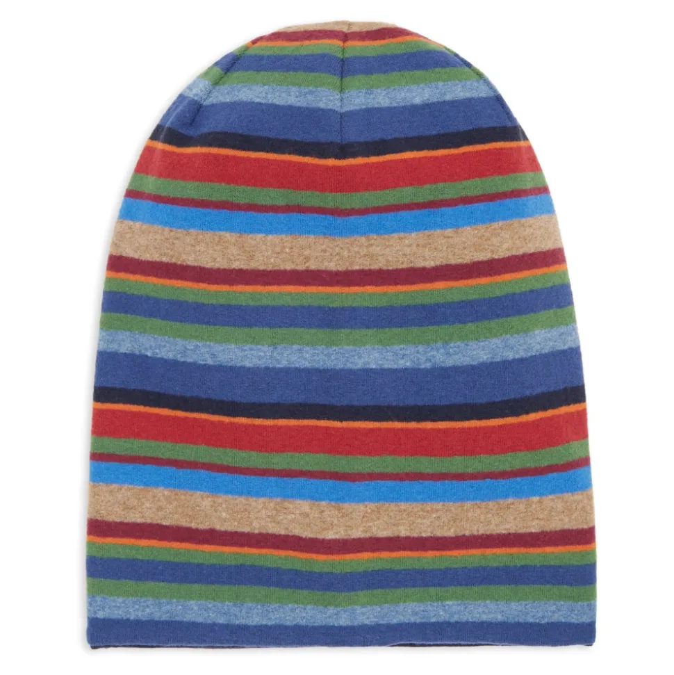 Lange Wendbare Pile Beanie