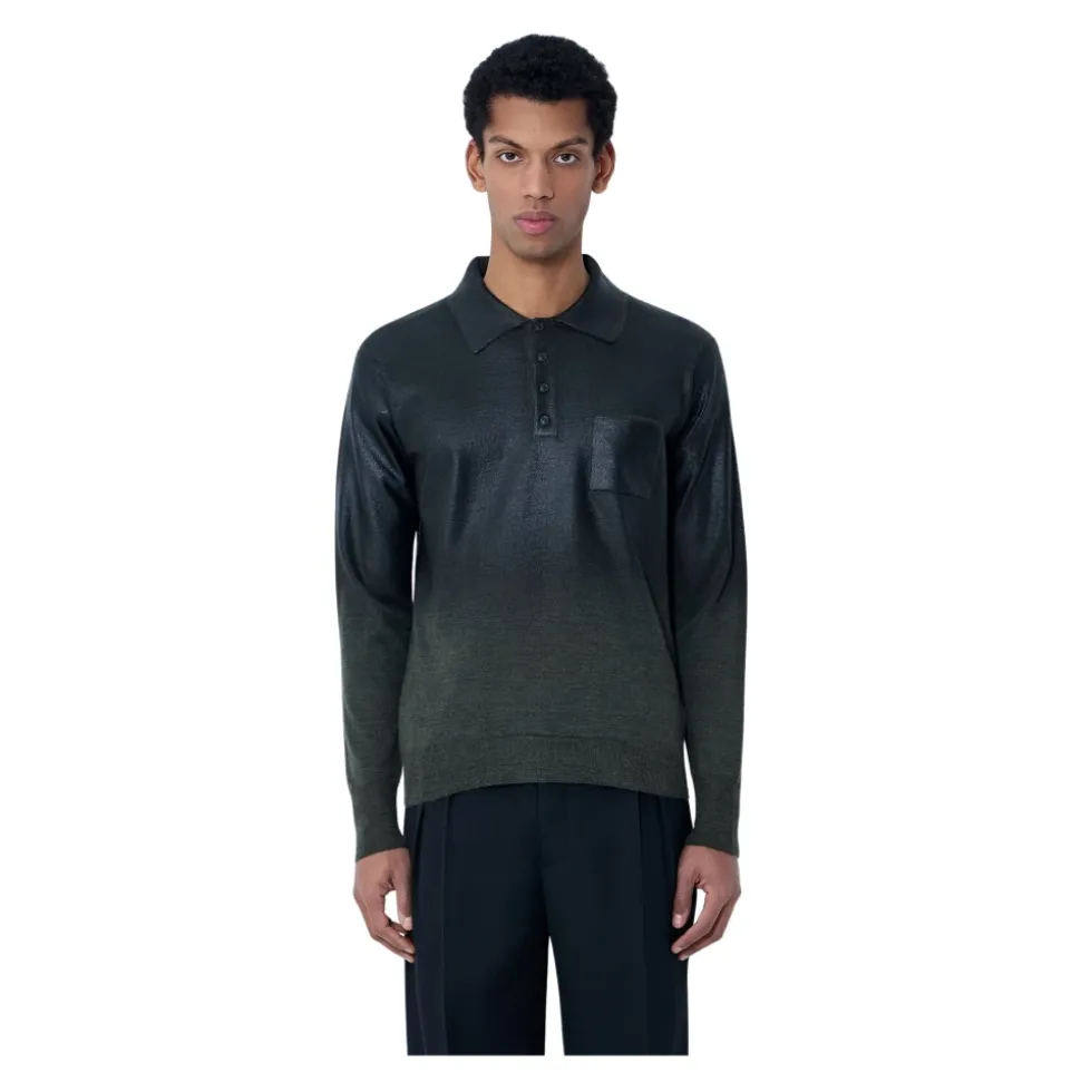 Langärmeliges Poloshirt