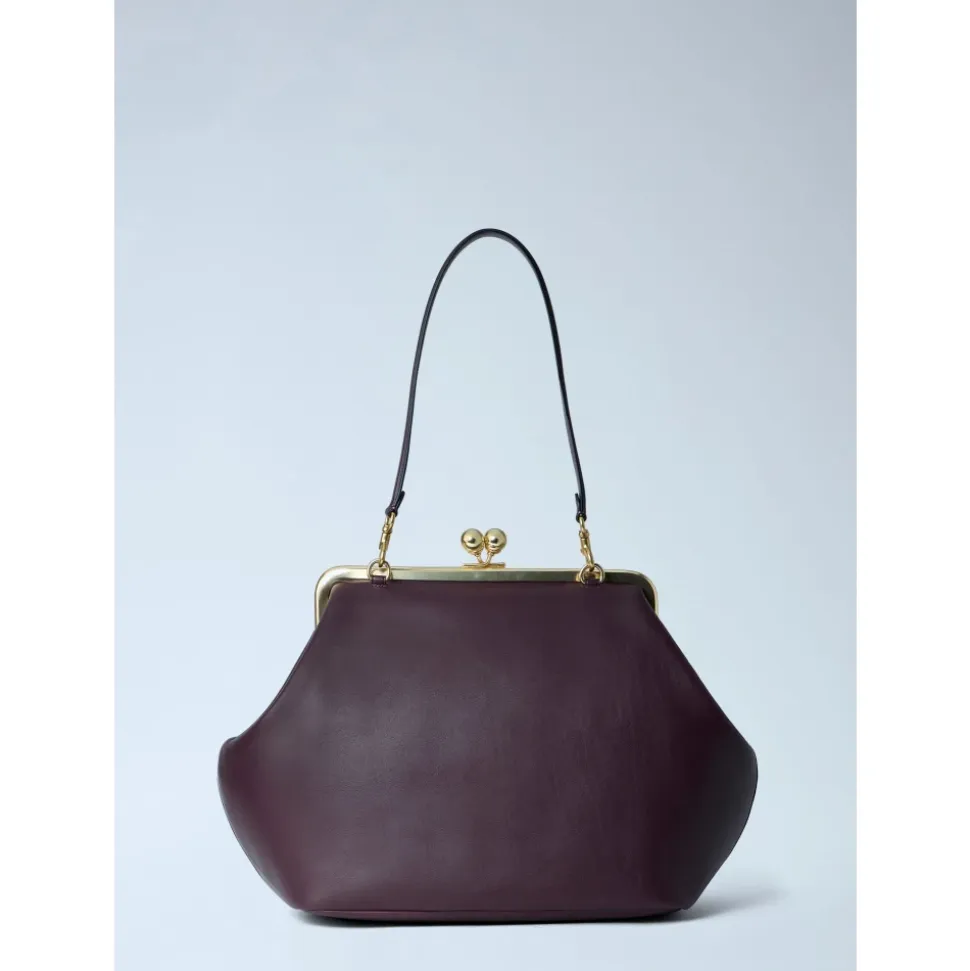Large Kisslock Frame Handbag
