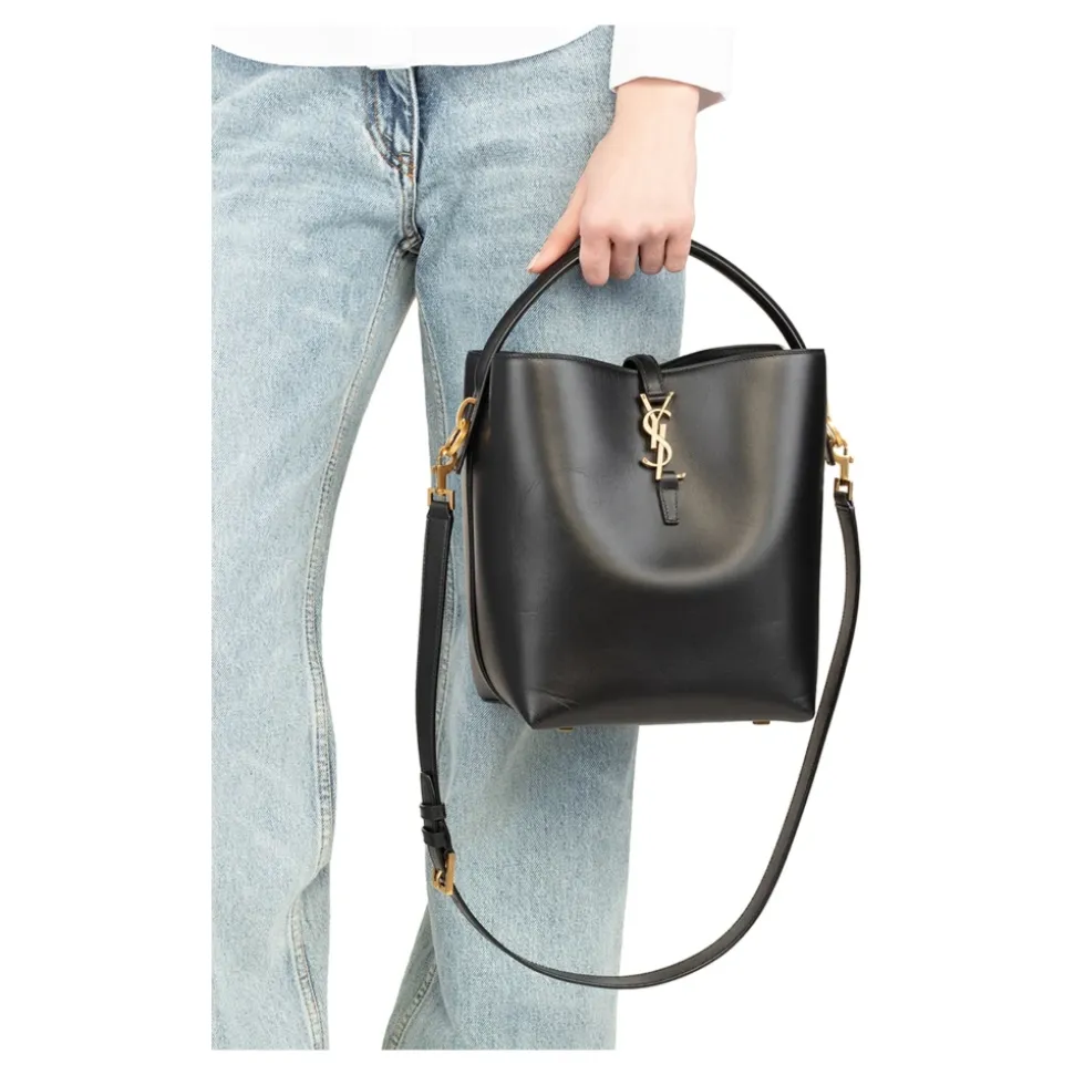 Le 37 Kleine Ledertasche in Eimerform