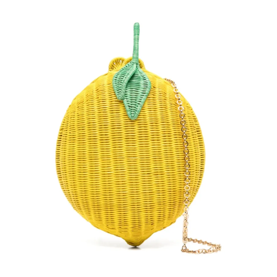 Leaf Woven Clutch Bag