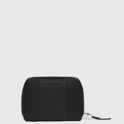 Leather make-up bag