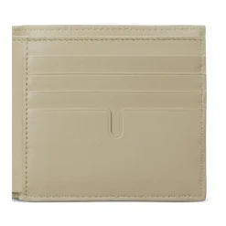 Leder Bifold Geldbörse mit Logo-Plakette