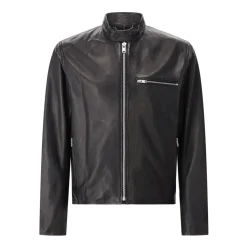 Leder Bikerjacke