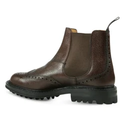 Leder Chelsea Brogue Stiefel
