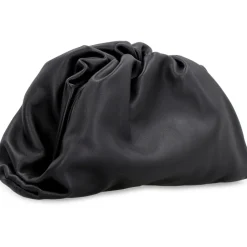 Leder Clutch mit Druckknopfverschluss