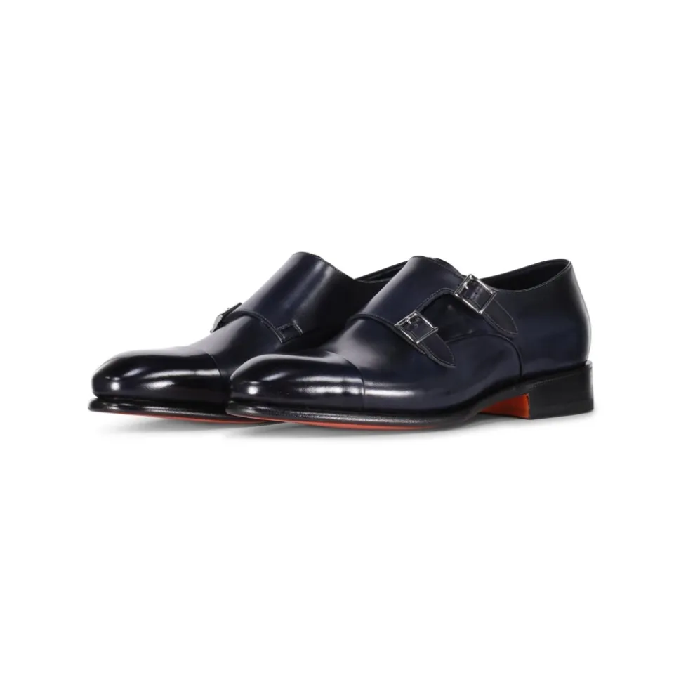 Leder Doppel-Monkstraps