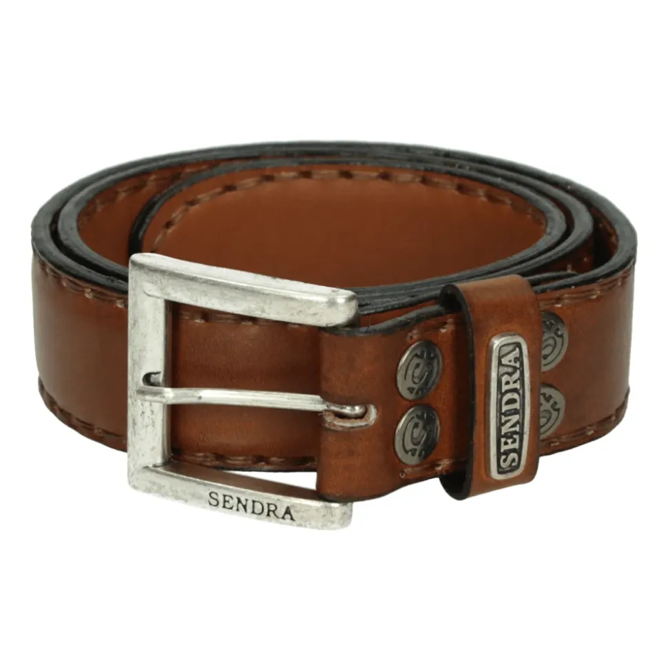 Leder Gürtel in Cognac Farbe