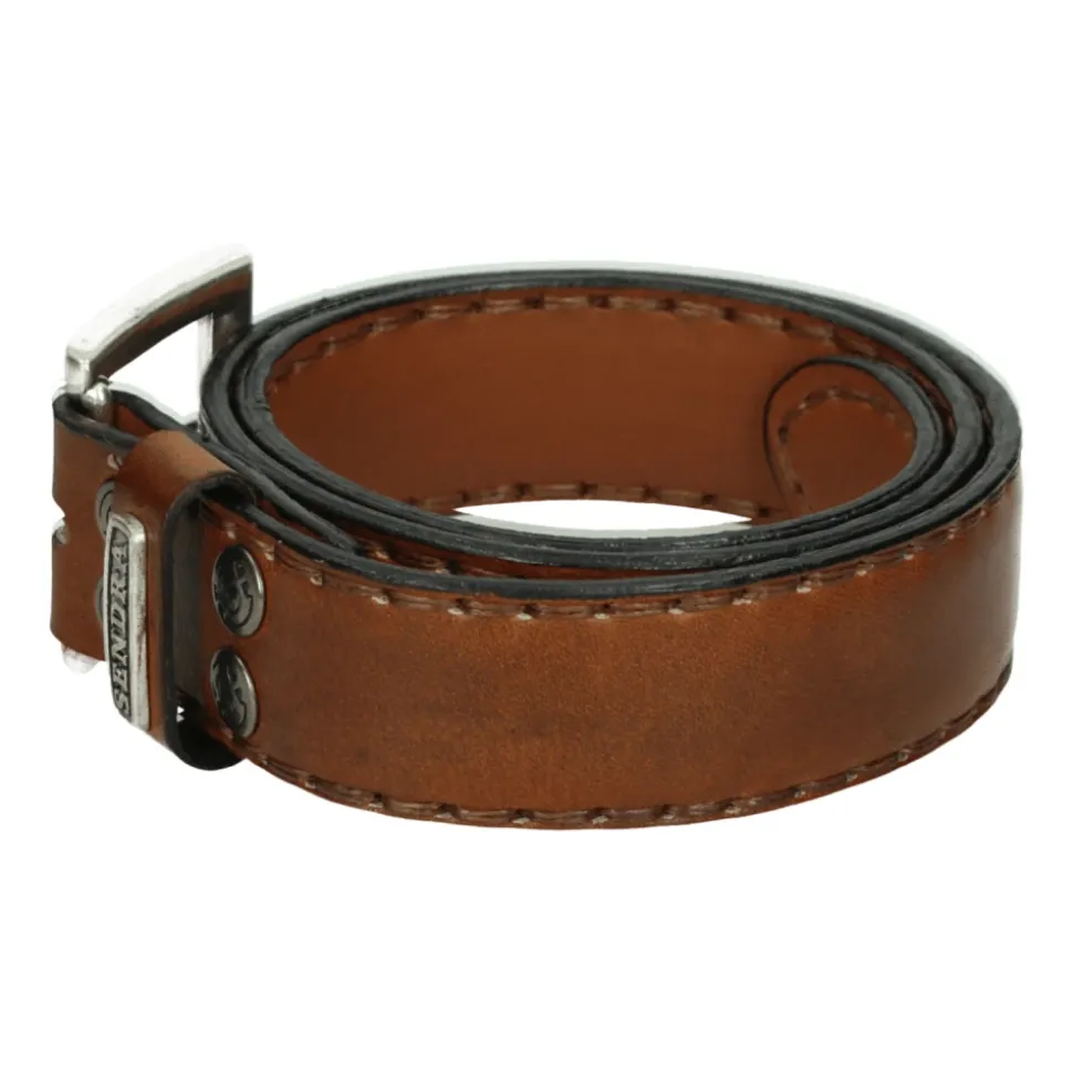 Leder Gürtel in Cognac Farbe
